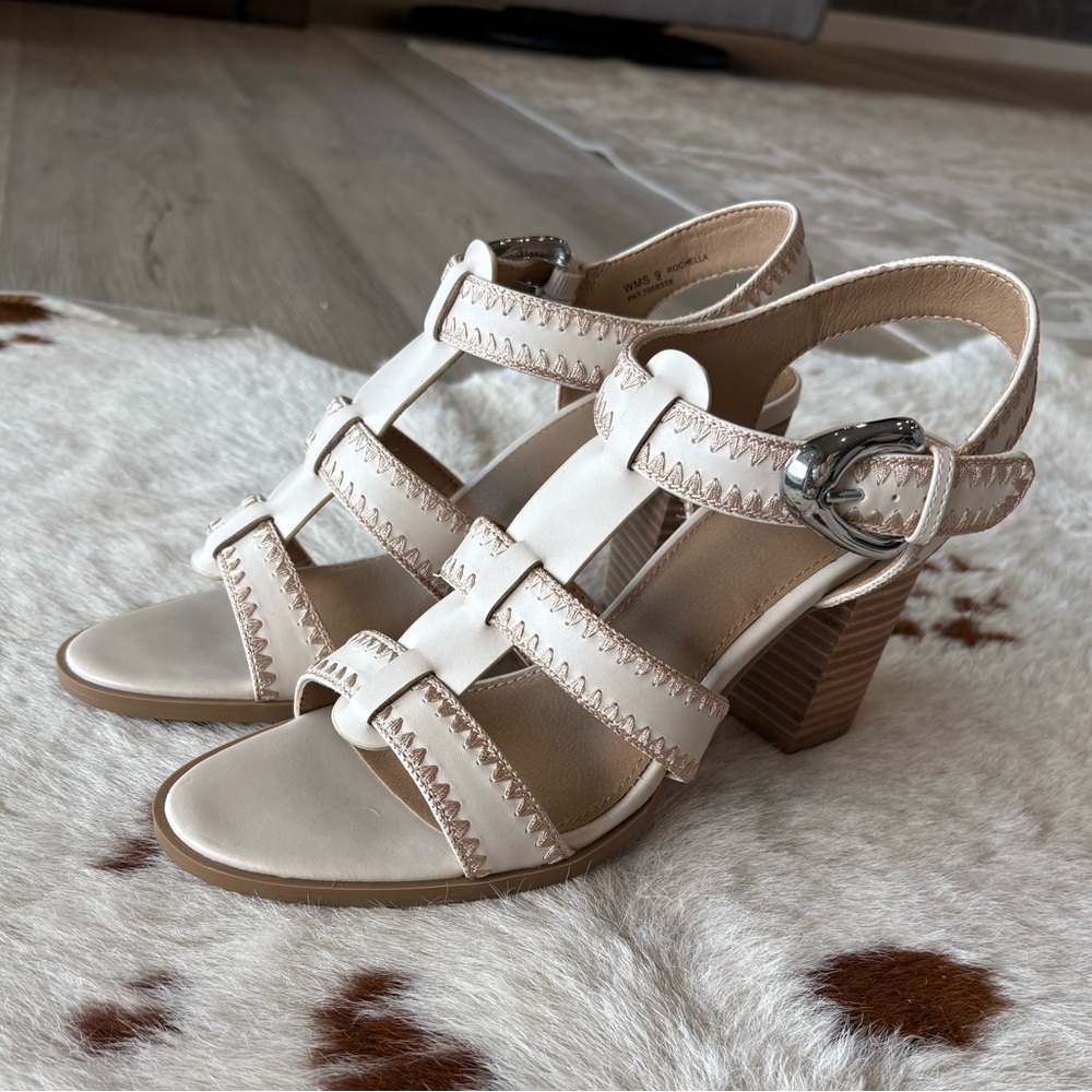 Dolce Vita Cream Rochella Strappy Heels - New!